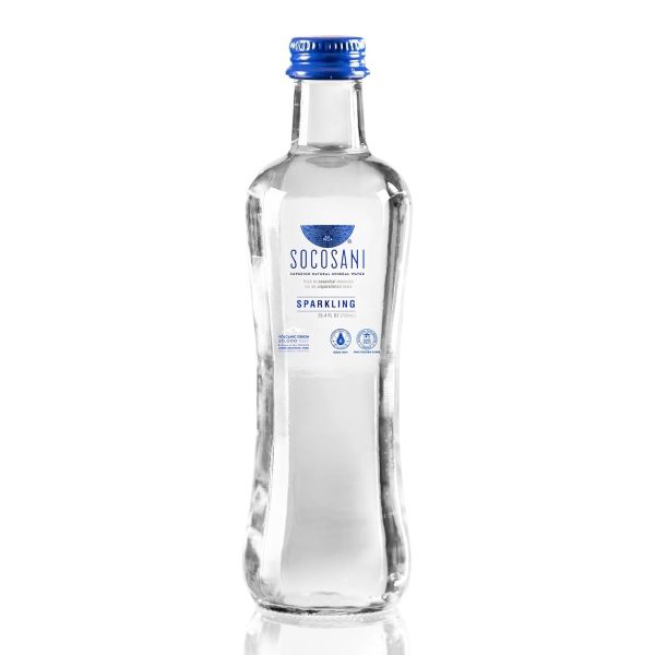 SOCOSANI: Sparkling Mineral Water Glass Bottle, 750 ml