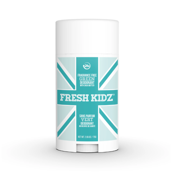 FRESH KIDZ: Green Fragrance Free Stick Deodorant, 3 oz
