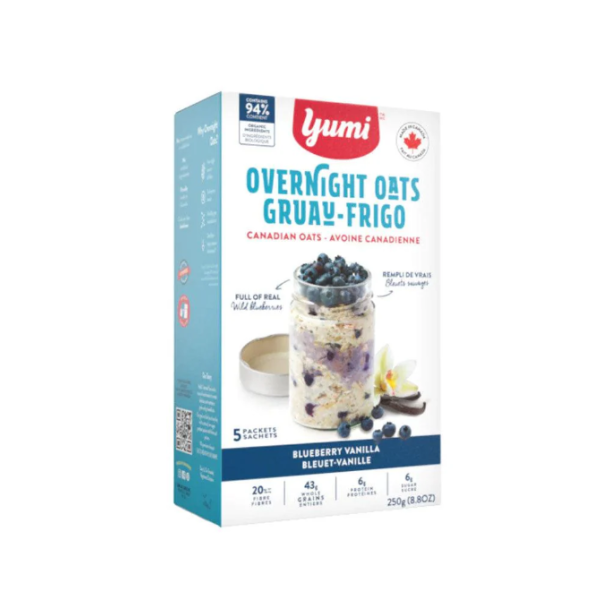 YUMI: Blueberry Vanilla Overnight Oats, 8.8 oz