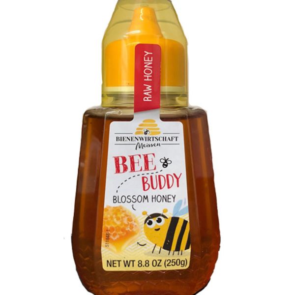 BIENENWIRTSCHAFT: Bee Buddy Blossom Honey Squeeze Bottle, 8.8 oz