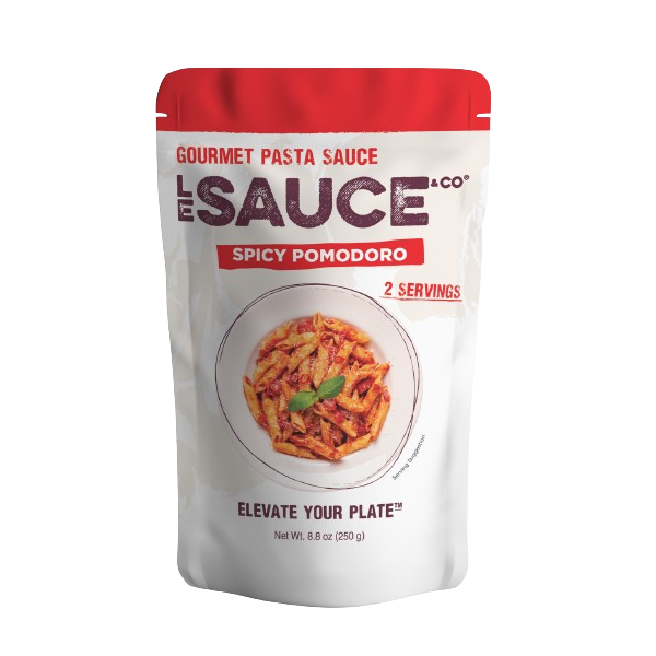 LE SAUCE & CO: Spicy Pomodoro Gourmet Pasta Sauce, 8.8 oz