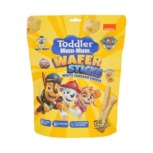 WANT-WANT: Wafer Sticks White Cheddar Cheese, 2.47 oz