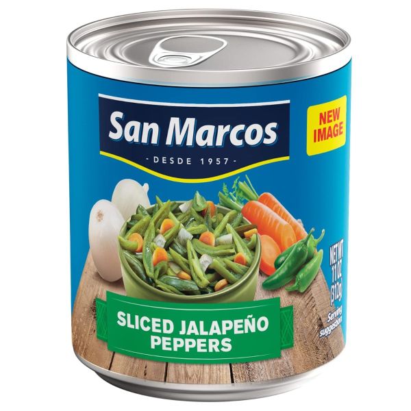 SAN MARCOS: Sliced Jalapeno Peppers, 11 oz
