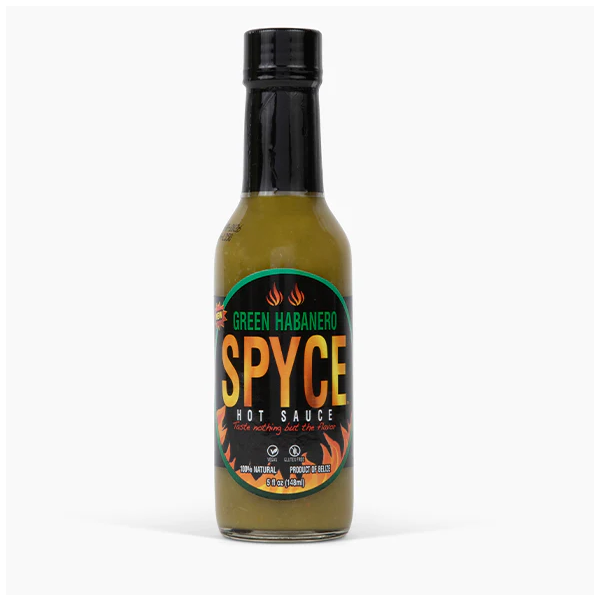 SPYCE HOT SAUCE: Green Habanero Sauce, 5 fo