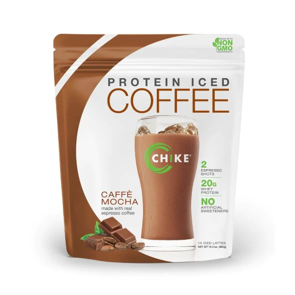 CHIKE: Protein Iced Coffee Caffe Mocha, 16.3 oz