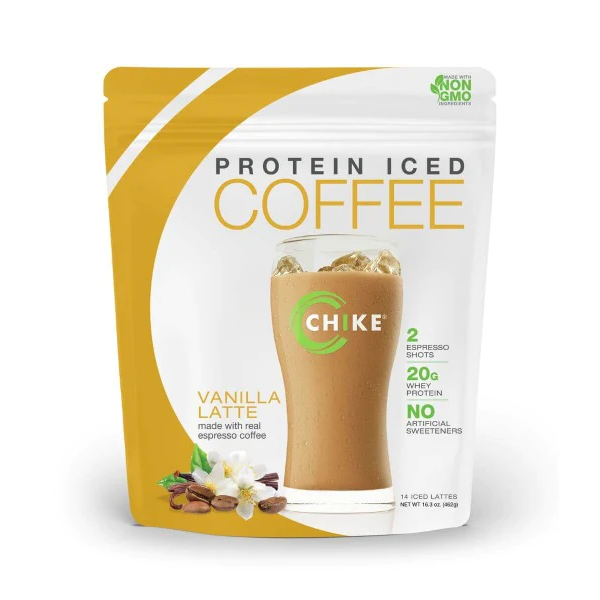 CHIKE: Protein Iced Coffee Vanilla Latte, 16.3 oz