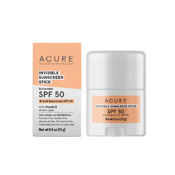 ACURE: Invisible Sunscreen Stick SPF 50, 0.5 oz