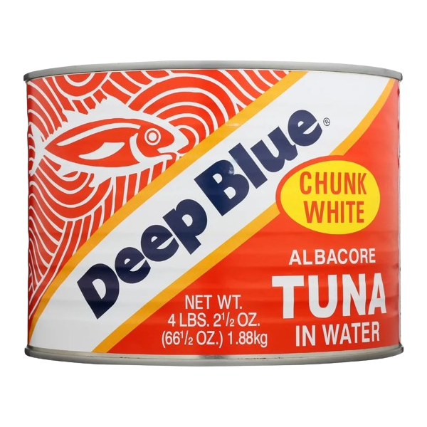 DEEP BLUE: Chunk White Albacore Tuna In Water, 4 lb