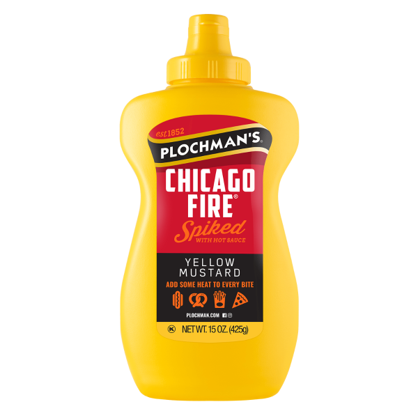 PLOCHMANS: Chicago Fire Yellow Mustard, 15 oz