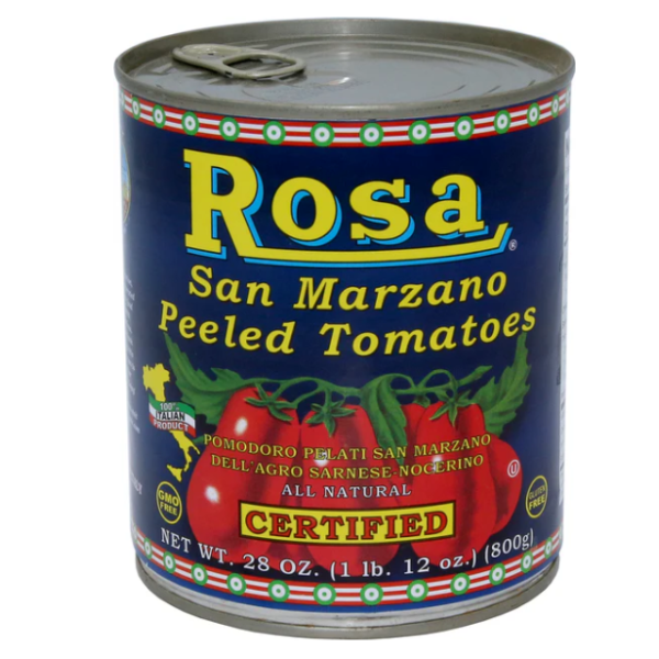 ROSA: Certified San Marzano Italian Peeled Tomatoes, 28 oz