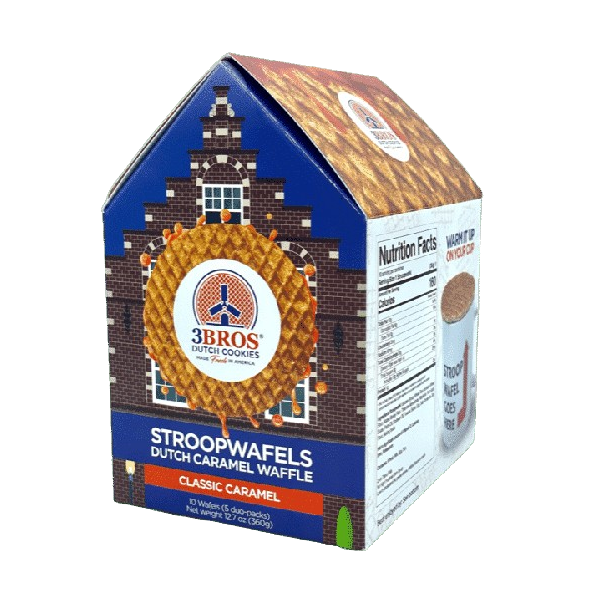 3BROS: Classic Caramel Stroopwafel In Canal House Box, 12.7 oz