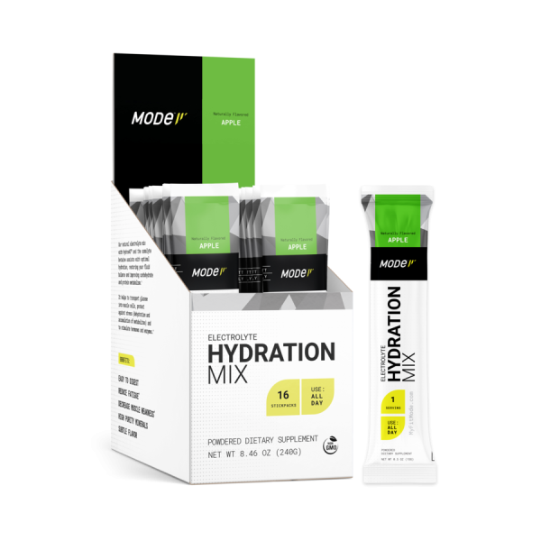MODE SPORTS NUTRITION: Electrolyte Hydration Mix Apple 16 Stickpacks, 240 gm