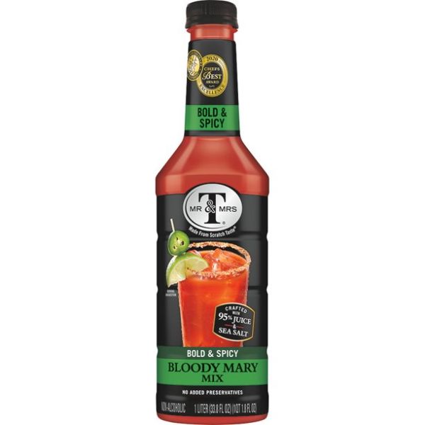 MR & MRS T: Bold and Spicy Bloody Mary Mix, 33.8 fo