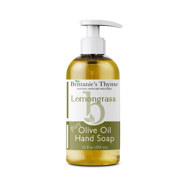BRITTANIE'S THYME: Lemongrass Olive Oil Hand Soap, 12 oz