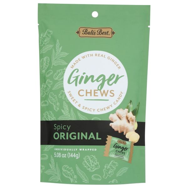 BALIS BEST: Spicy Orginal Ginger Chews, 5.08 oz