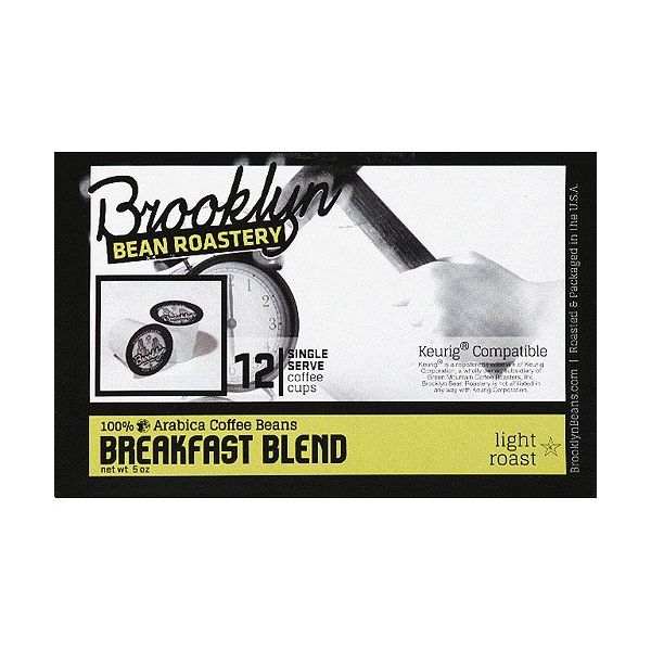 BROOKLYN BEAN ROASTERY: Breakfast Blend Coffee, 12 pc