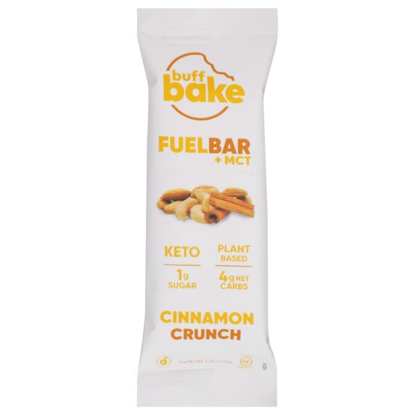 BUFF BAKE: Cinnamon Crunch Fuel Bar, 50 gm