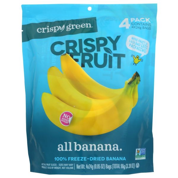 CRISPY GREEN: Banana Crispy Fruit, 3.39 oz