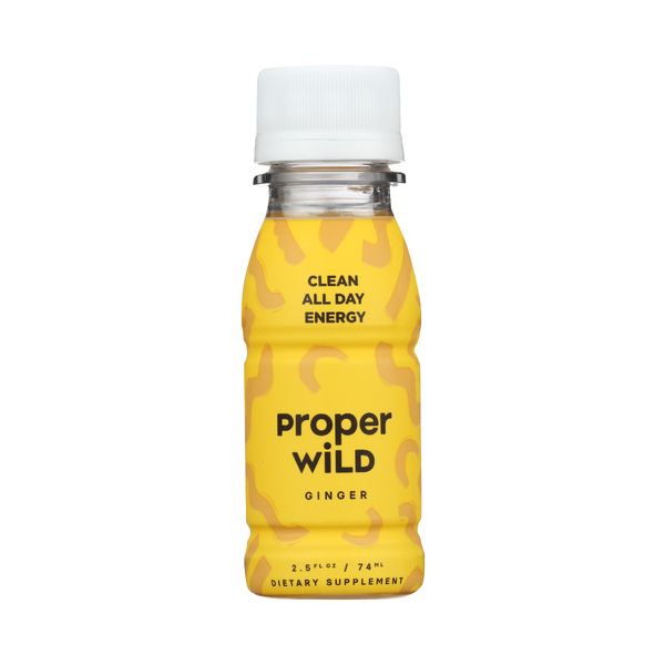 PROPER WILD: Clean All Day Energy Shots Ginger, 2.5 fo