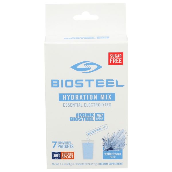 BIOSTEEL: Hydration Mix White Freeze, 7 un