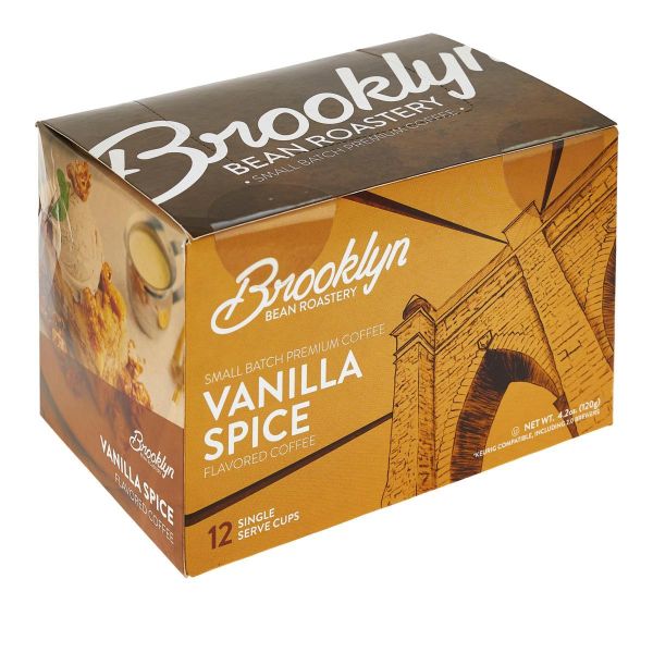 BROOKLYN BEAN ROASTERY: Vanilla Spice Coffee, 12 pk
