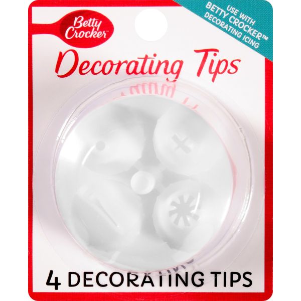 BETTY CROCKER: Decorating Tips 4Ct, 1 pc