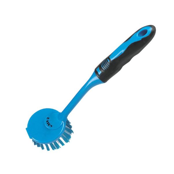 KOSHER CONFUSION ENDERS: Long Handle Kitchen Brush Dairy Blue, 1 ea