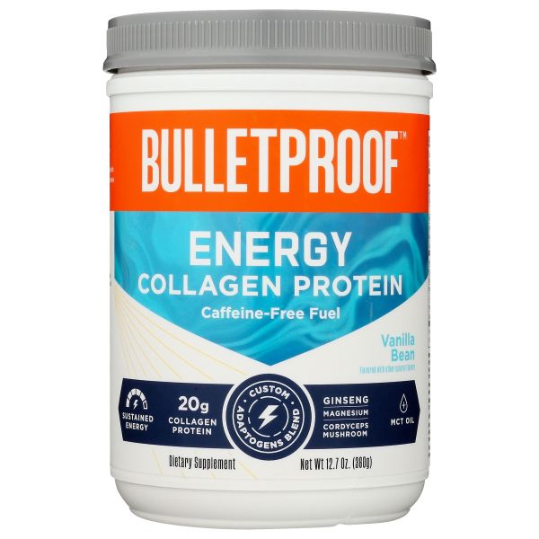 BULLETPROOF: Energy Collagen Protein Vanilla Bean, 12.7 oz