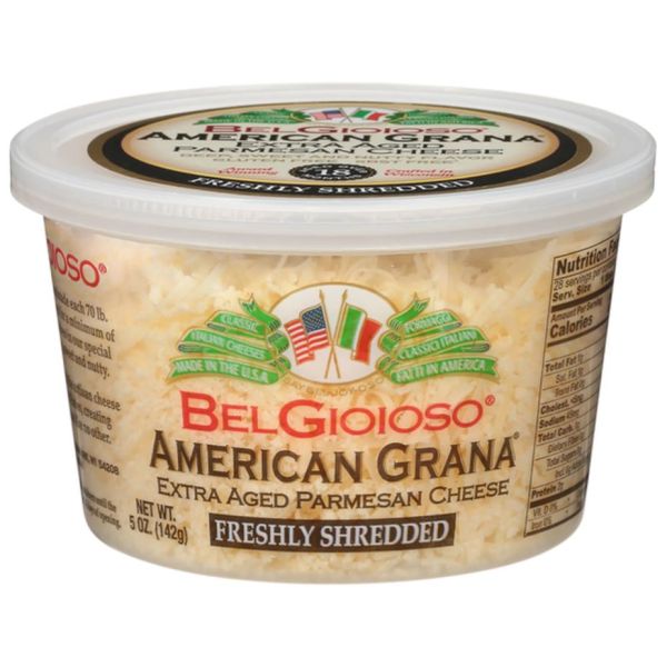 BELGIOIOSO: American Grana Shredded Extra Aged Parmesan Cheese, 5 oz