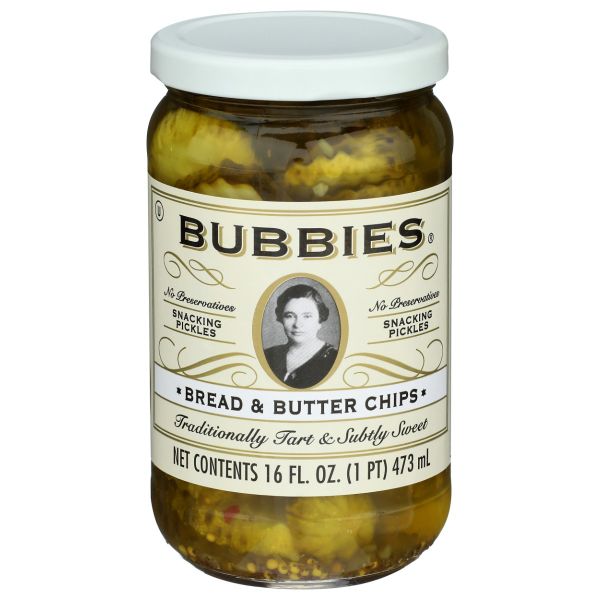 BUBBIES: Bread and Butter Chips Pickles, 16 oz