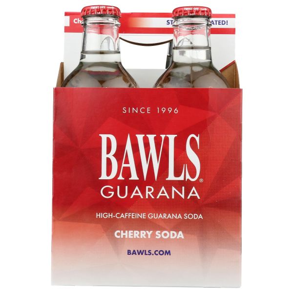 BAWLS GUARANA: Cherry 4 Pack, 40 oz