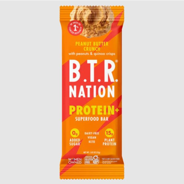 BTR NATION: Peanut Butter Crunch Protein Bar, 1.83 oz