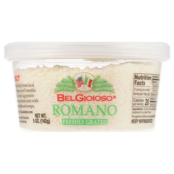 BELGIOIOSO: Grated Romano Cheese, 5 oz