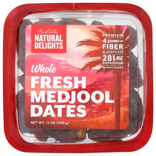 BARD VALLEY: Whole Medjool Dates, 12 oz