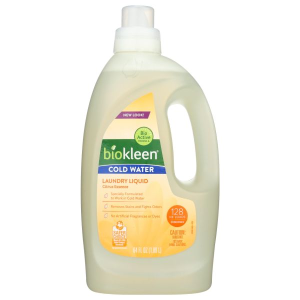 BIO KLEEN: Cold Water Formula Laundry Liquid, 64 oz