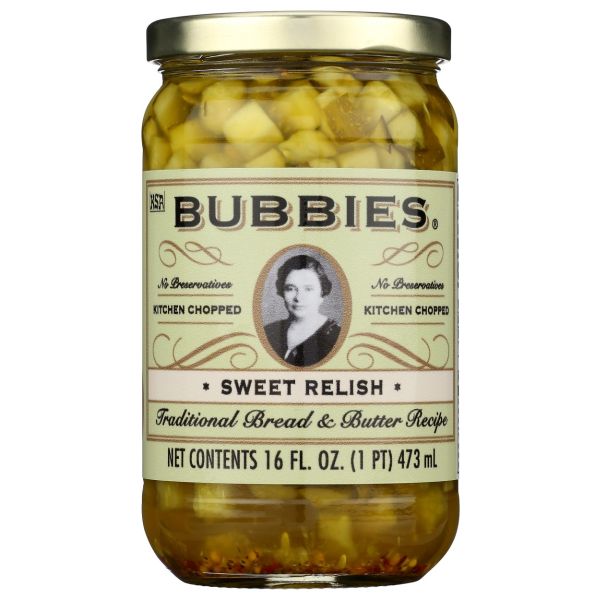 BUBBIES: Sweet Relish, 16 fo