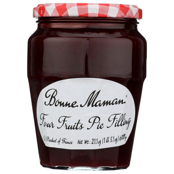 BONNE MAMAN: Four Fruits Pie Filling, 21.1 oz