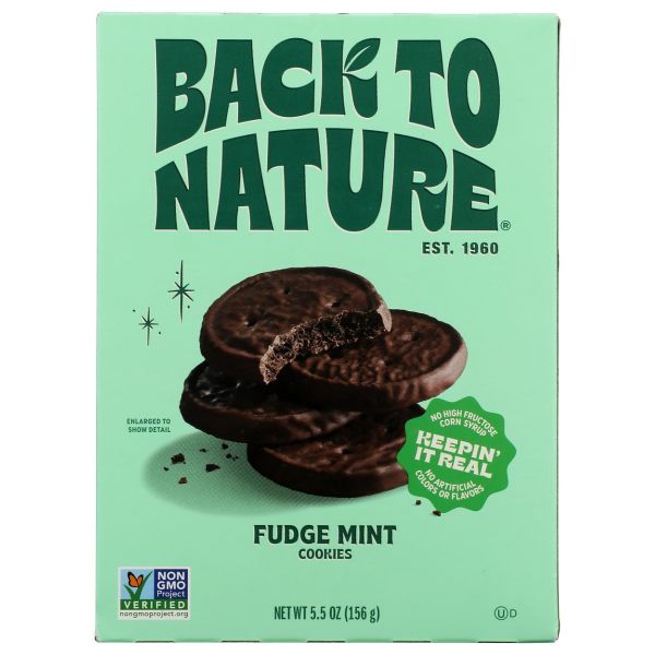 BACK TO NATURE: Fudge Mint Cookies, 5.5 oz