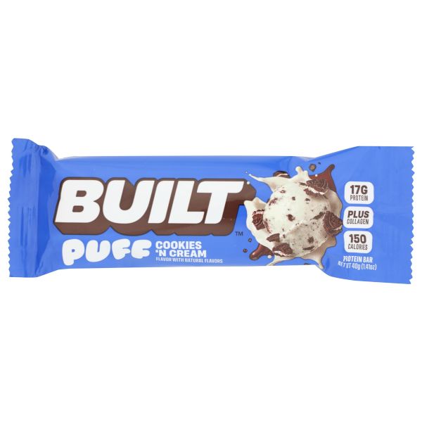 BUILT BAR: Cookies N Cream Puff, 1.41 oz