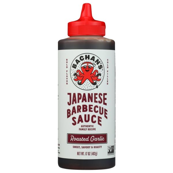 BACHANS: Roasted Garlic Japanese Bbq Sauce, 17 oz