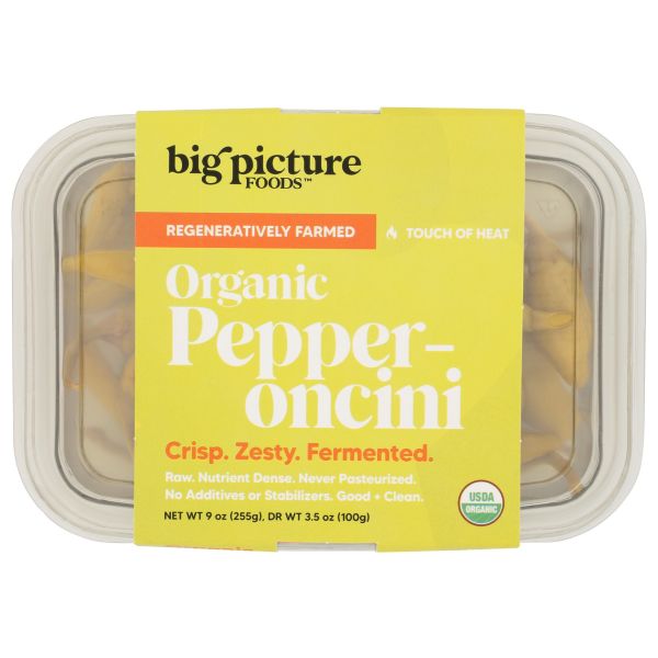 BIG PICTURE FOODS: Organic Pepperoncini Whole, 9 oz