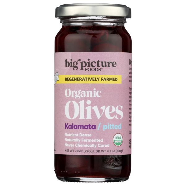 BIG PICTURE FOODS: Organic Kalamata Pitted Olives, 7.8 oz