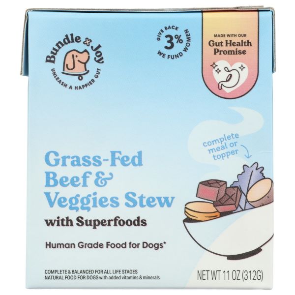 BUNDLE X JOY: Grass Fed Beef and Veggies Superfood Stew, 11 oz