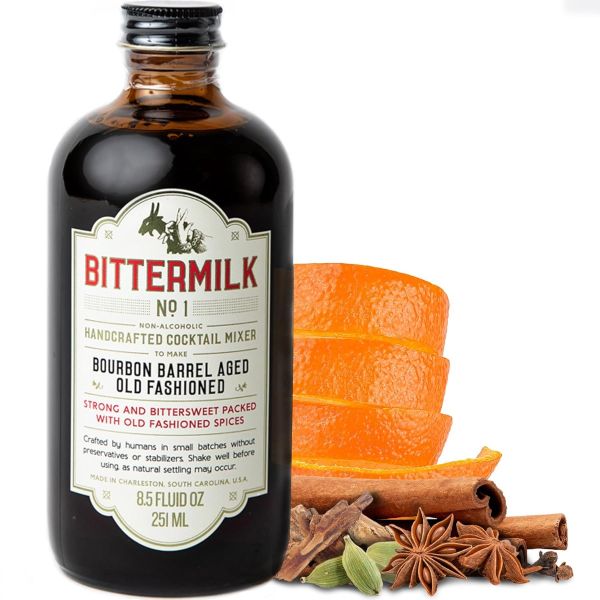 BITTERMILK: No 1 Bourbon Barrel Aged Old Fashioned Mix, 8.5 fo