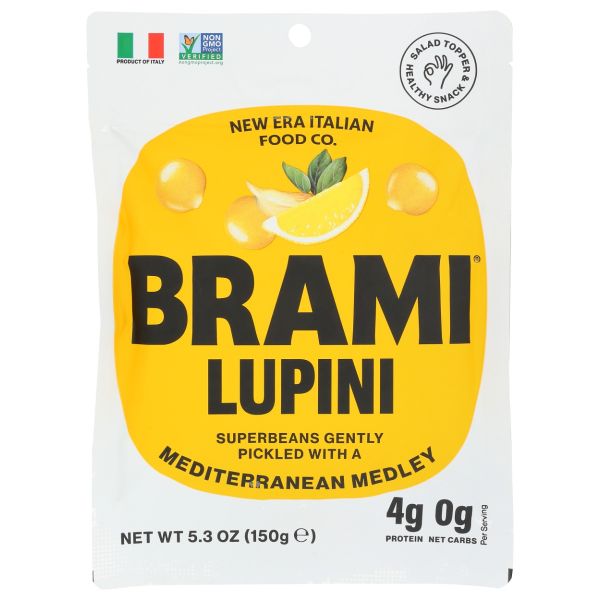 BRAMI LUPINI SNACK: Mediterranean Medley, 5.3 oz