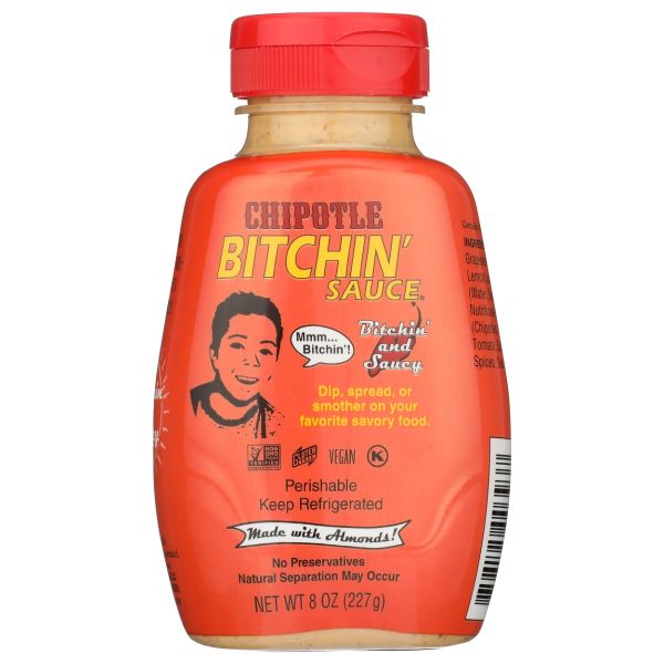 BITCHIN SAUCE: Chipotle Sauce Squeeze, 8 oz
