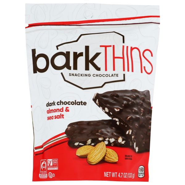 BARKTHINS: Dark Chocolate Almond with Sea Salt, 4.7 oz