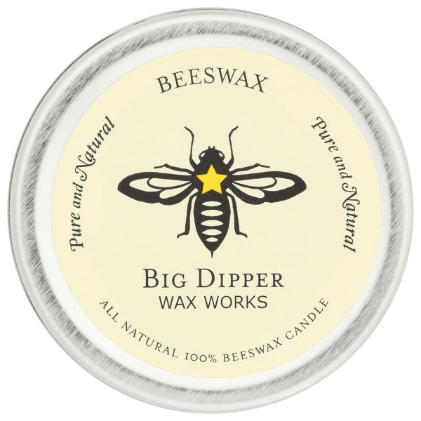 BIG DIPPER WAX WORKS: Pure Beeswax Candle Tin, 1.7 oz