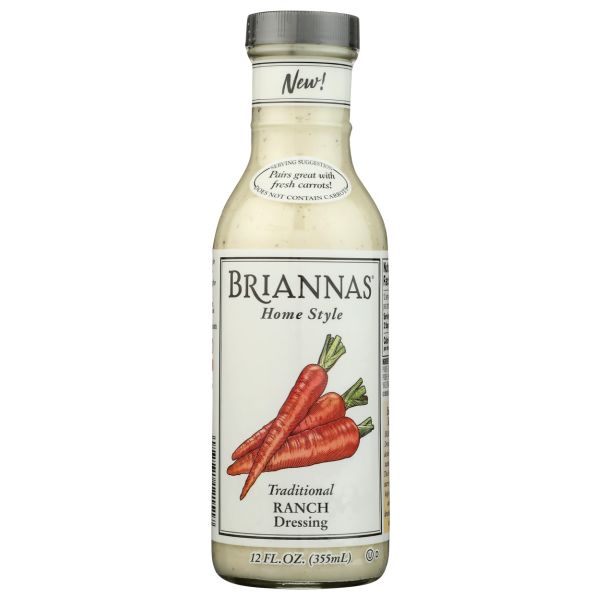 BRIANNAS: Traditional Ranch Dressing, 12 oz