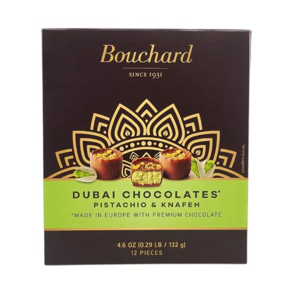 BOUCHARD: Dubai Chocolate Pistachio and Knapeh Cups, 4.66 oz